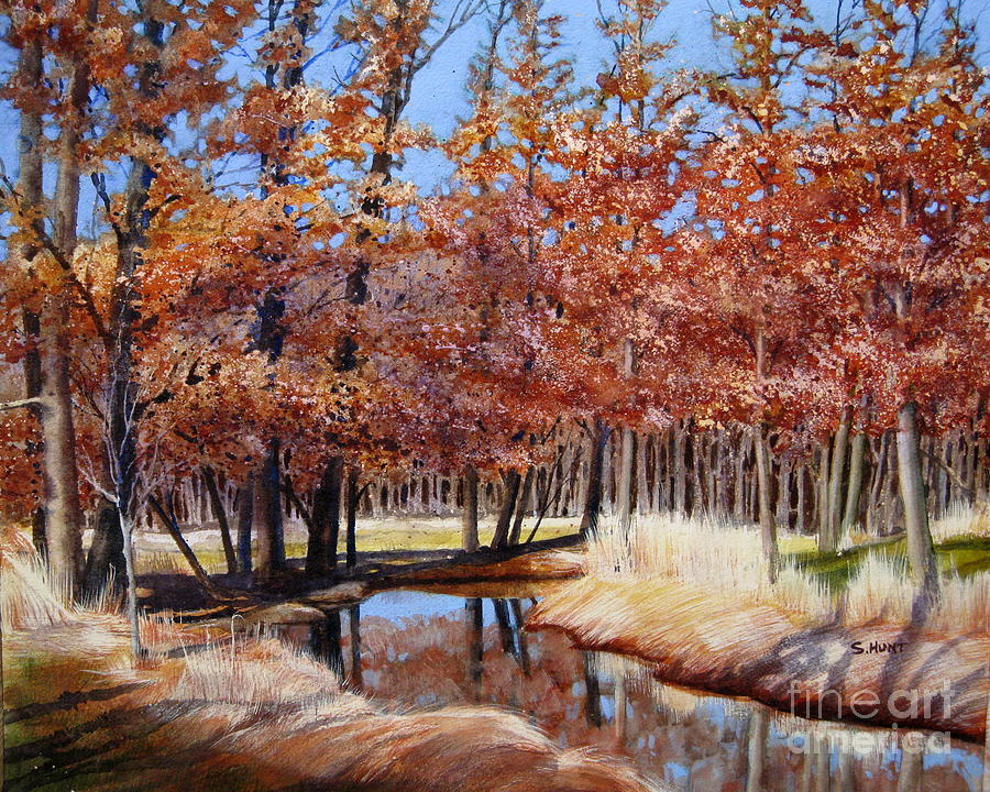River Bend Painting by Shirley Braithwaite Hunt