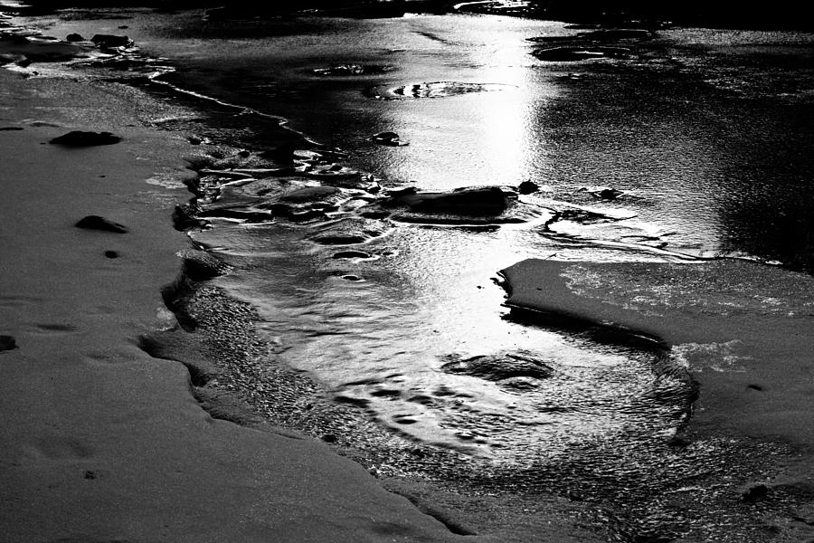 River Ice Photograph by Larry Ricker
