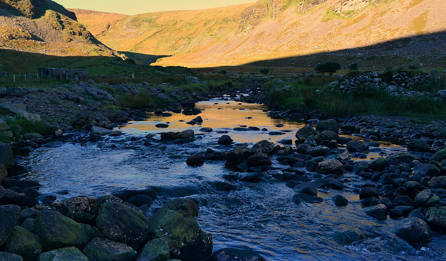 Mountain Photograph - River in Annascaul by Barbara Walsh