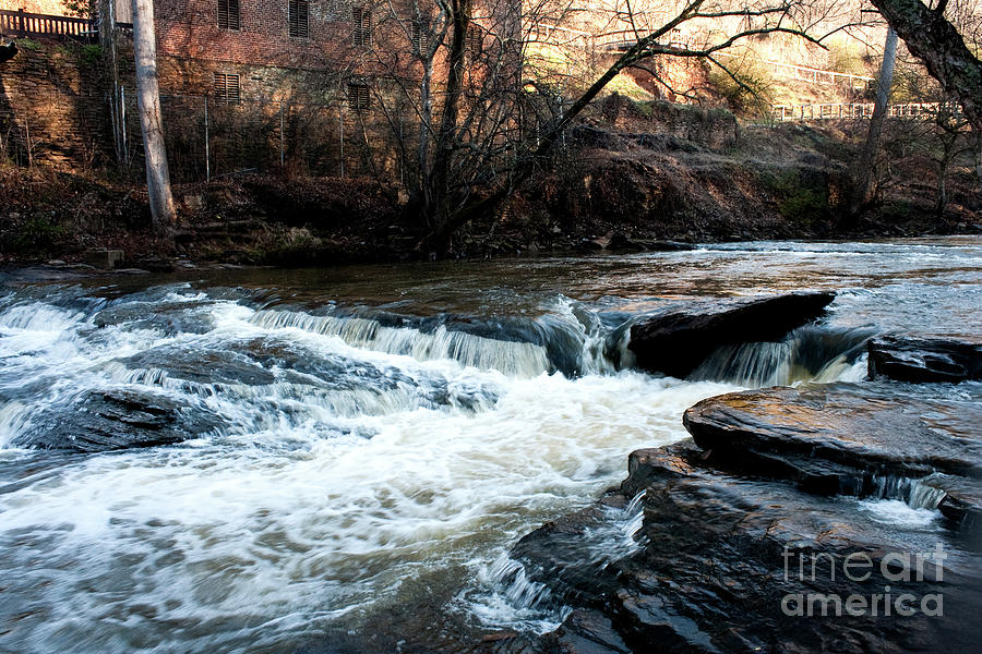 Mountain Photograph - River Mill 2 by Michael Waters