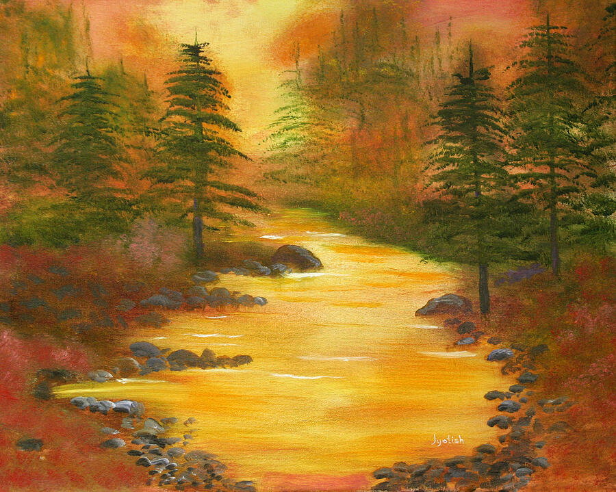River of Light Painting by Nayaswami Jyotish