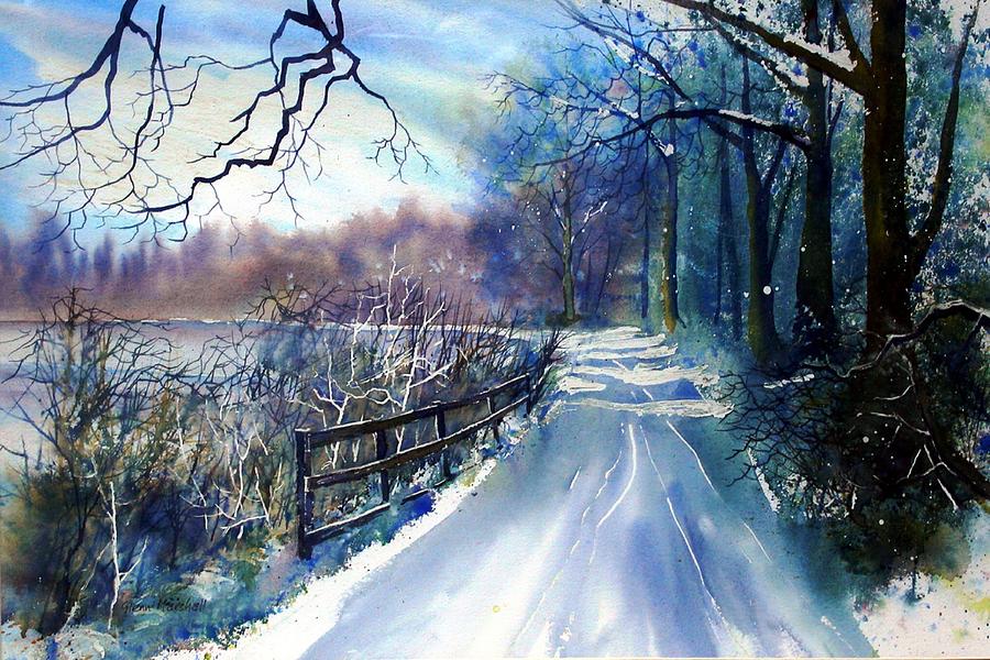 River Ouse in Winter Painting by Glenn Marshall
