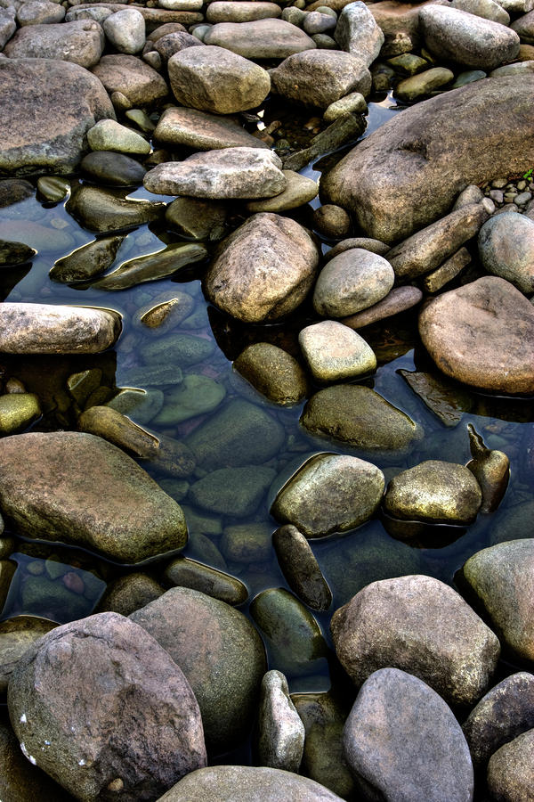 River Rocks Photograph by Nick  Shirghio