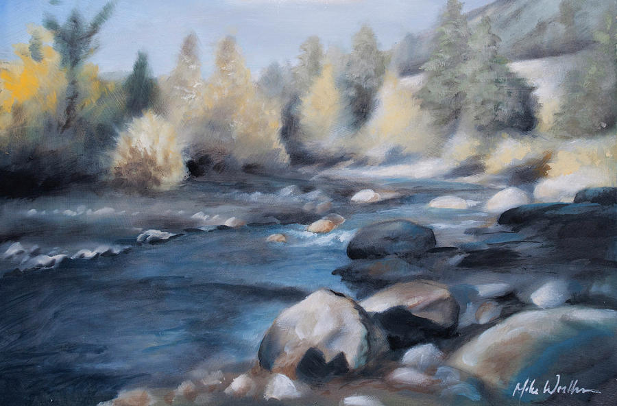 River Roll Painting by Mike Worthen