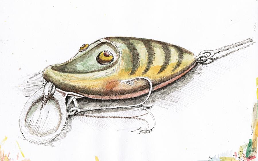 River Runt Lure Drawing by H C Denney - Fine Art America