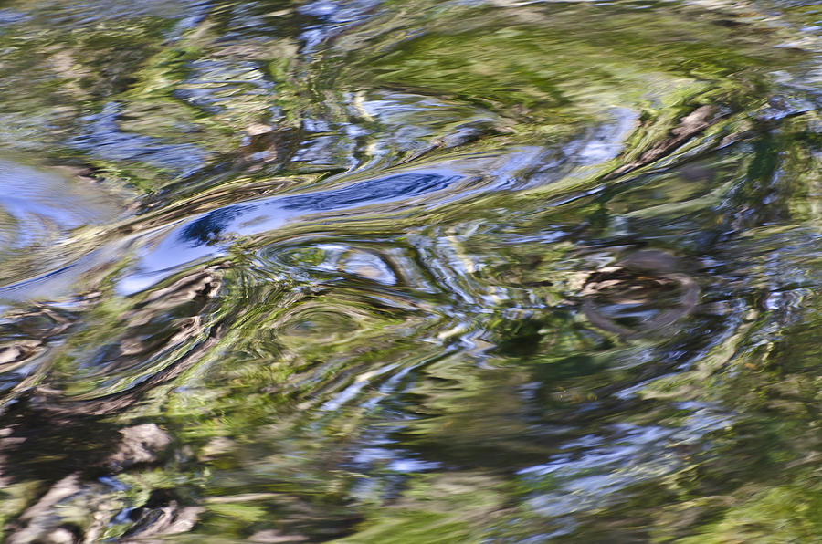 River Swirls - Abstract Photograph by Carolyn Marshall