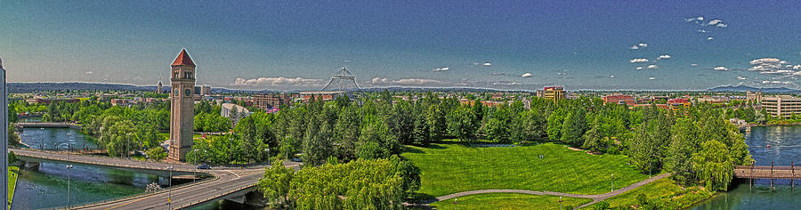 Spokane Photograph - Riverfront Park Clear day by Dan Quam