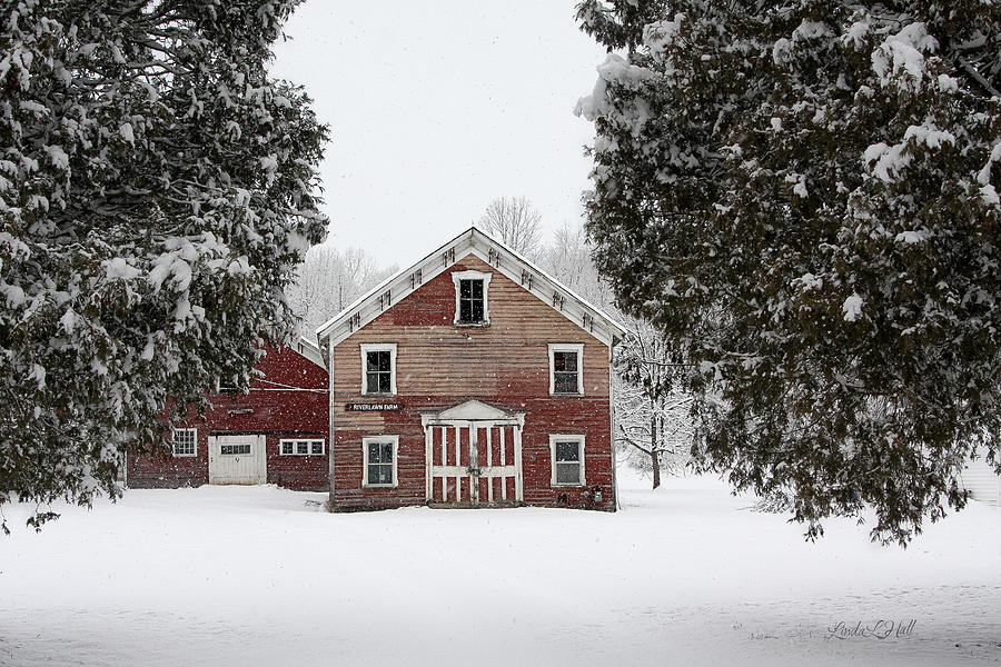 Winter Photograph - Riverlawn Farm 1 by Linda Lee Hall