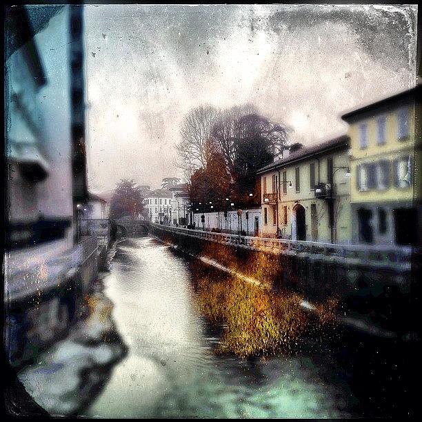 Landscape Photograph - Riverscape In Monza #iphone #instagram by Roberto Pagani