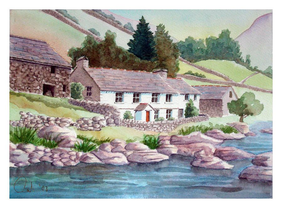 Riverside Farm Painting by Rod Jones