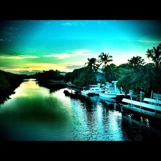 Sunset Photograph - Riviera Canal by Casey Fessler