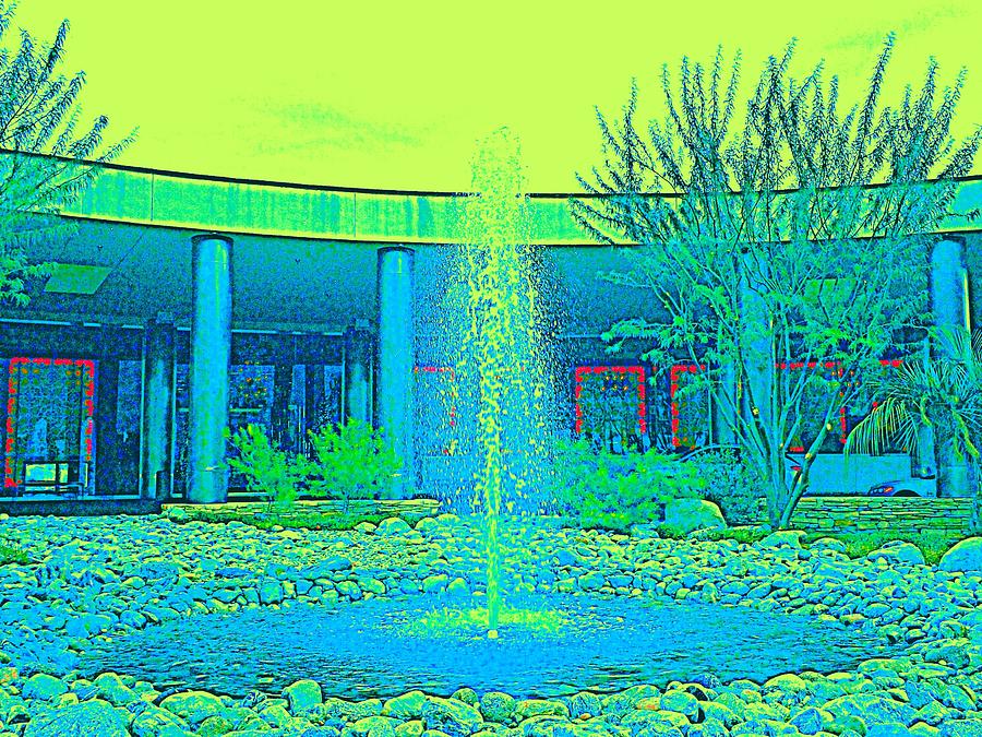 Riviera Fountain Photograph by Randall Weidner