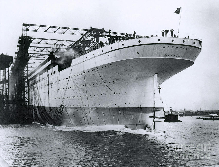 Rms Olympic Steamship Photograph by Photo Researchers