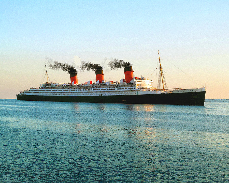 RMS Queen Mary Photograph by Timothy Bulone