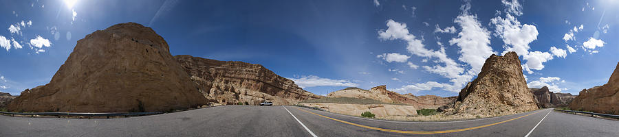 Road at Fremont River Waterfall Photograph by Gregory Scott