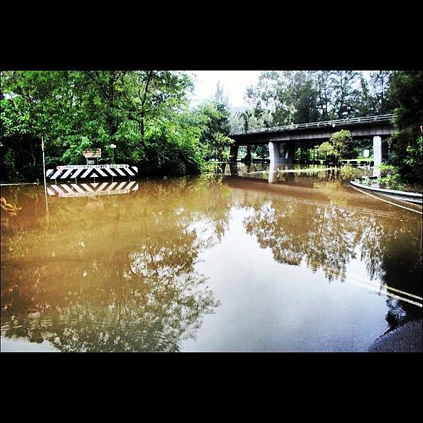 Road Flooded Photograph by Broady Graham