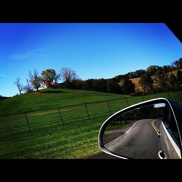 Farm Photograph - #road #rearview #grass #hill by S Smithee