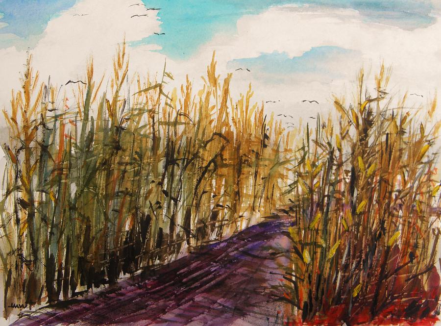 Road Through Corn Painting by John Williams