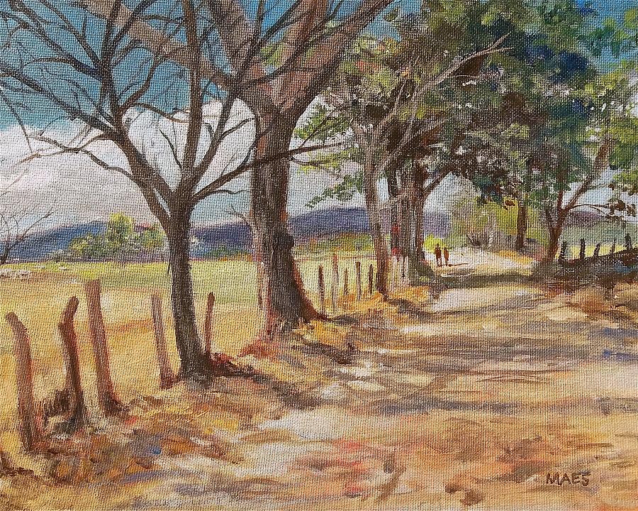 Road to Jicheral Costa Rica Painting by Walt Maes