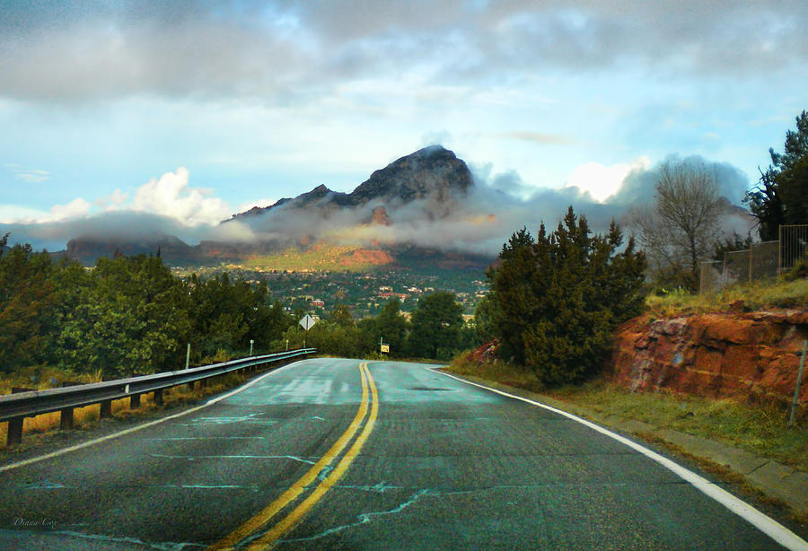 Mountain Photograph - Road to Sedona by Diana Cox