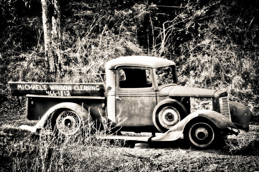 Roadside Opportunity Black And White Photograph by Connie Cooper-Edwards