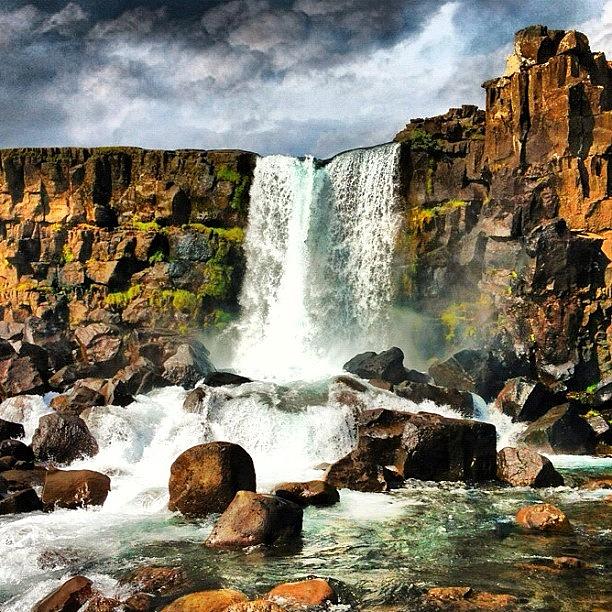 Waterfall Photograph - Roadtrip To #þingvellir ! by Vinga Palsdottir