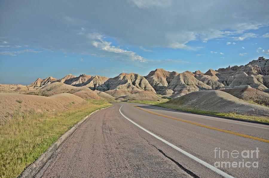 Roadway Through The Badlands Photograph by Cassie Marie Photography