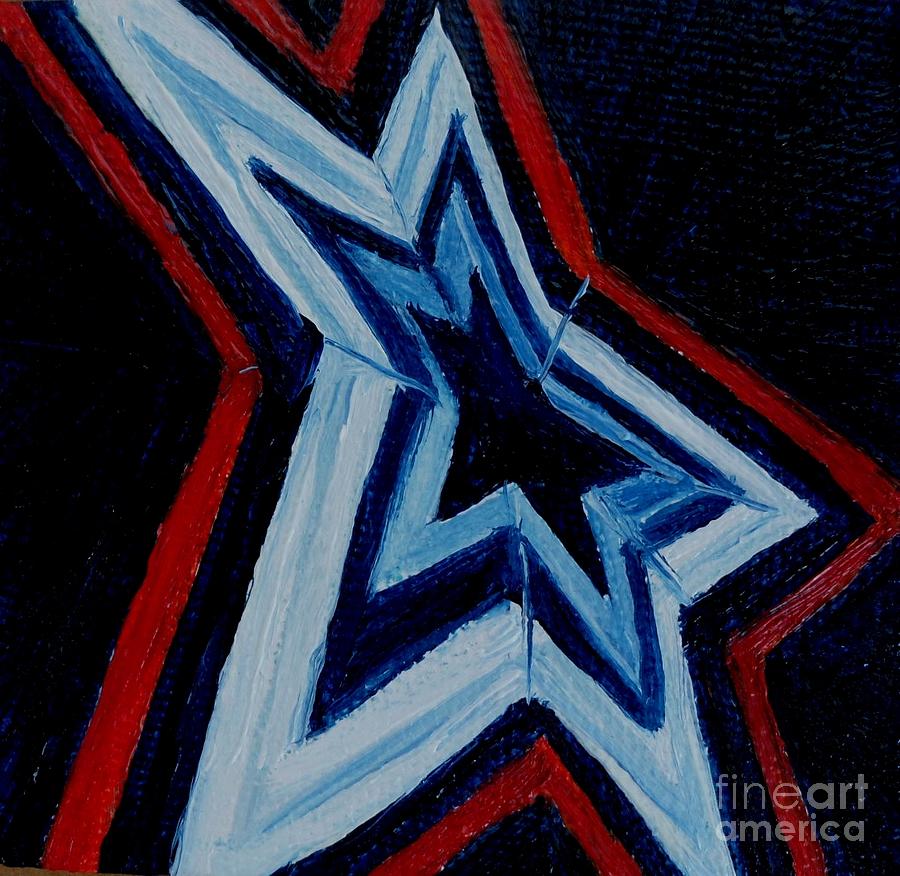 Roanoke VA Star City of the South Painting by Julie Brugh Riffey