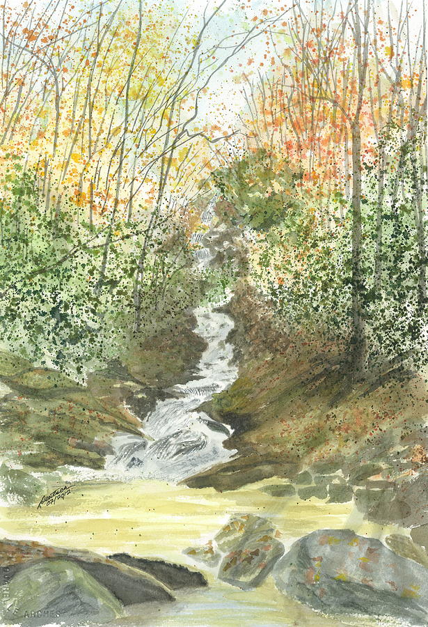 Roaring Fork Falls  Painting by Joel Deutsch