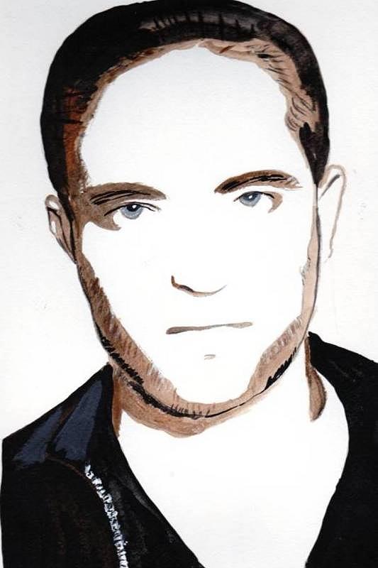 Robert Pattinson 10 Painting by Audrey Pollitt