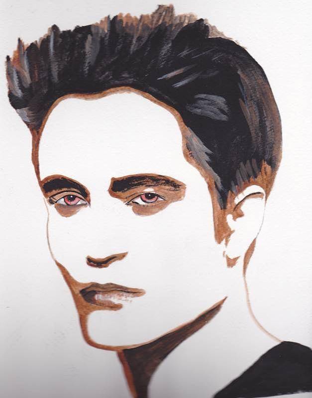 Robert Pattinson 12 Painting by Audrey Pollitt