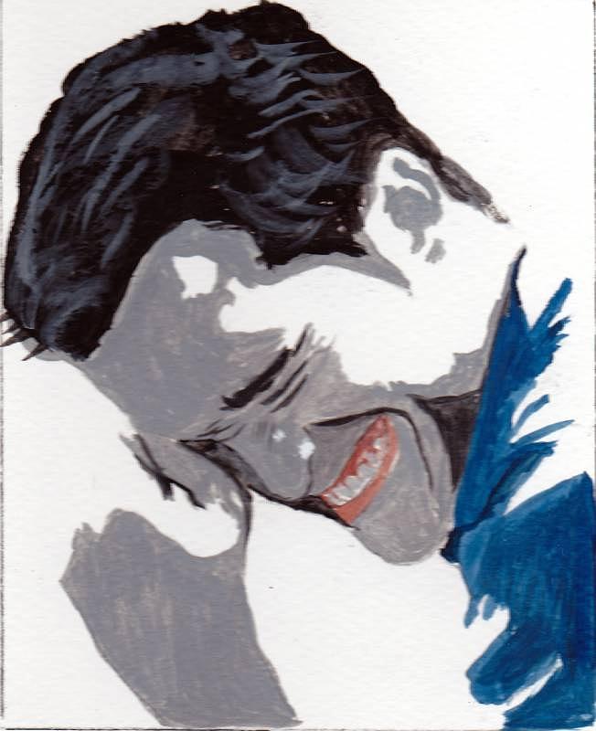 Robert Pattinson 48 Painting by Audrey Pollitt