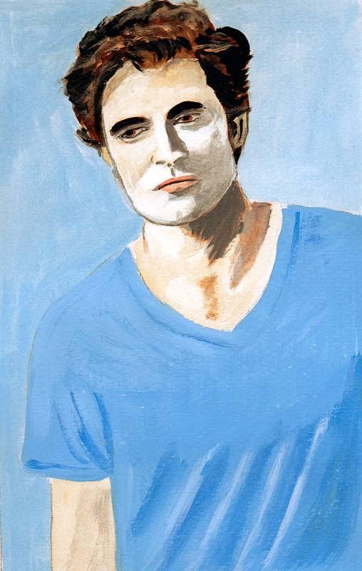 Robert Pattinson 6 Painting by Audrey Pollitt