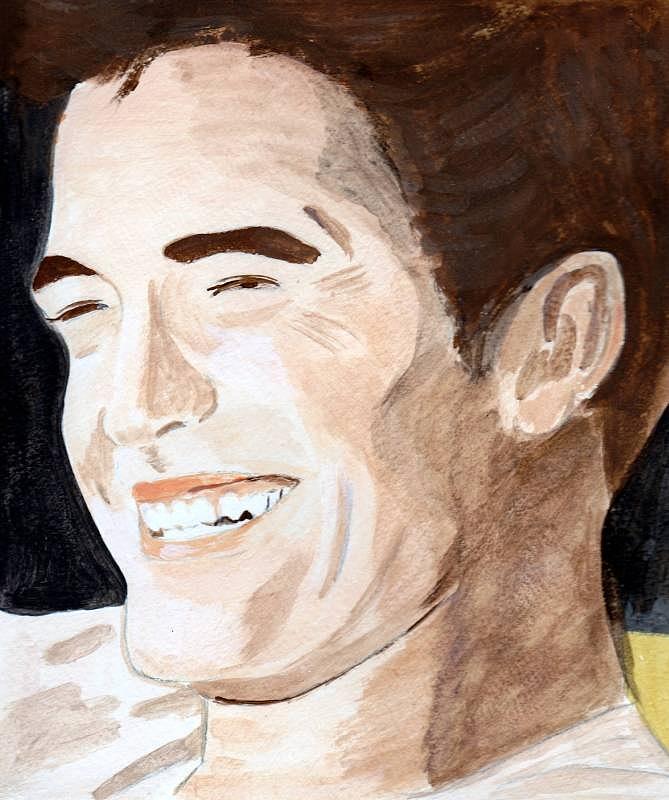 Robert Pattinson 8 Painting by Audrey Pollitt