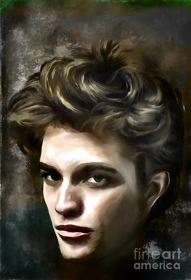 Robert Pattinson Painting by Andrzej Szczerski
