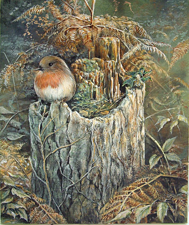Robin Christmas Card by Penny Golledge Robin Christmas Card by Penny Golledge