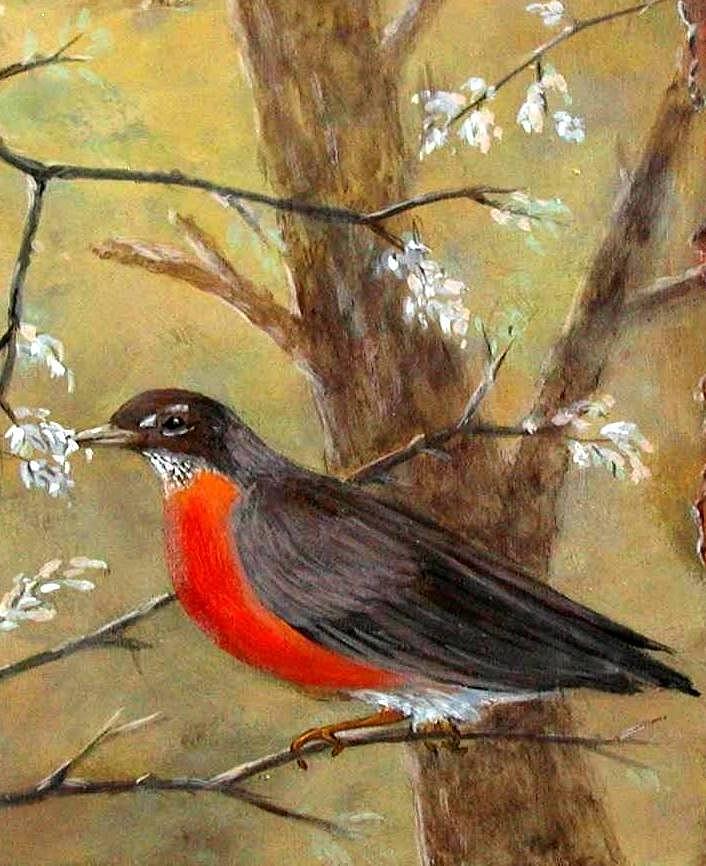 Robin Painting by Gary Partin