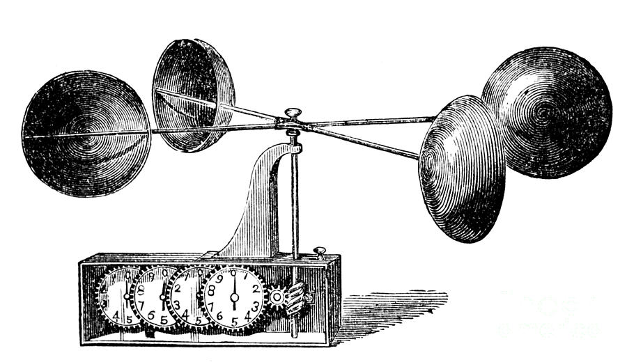 Robinsons Anemometer, 1846 Photograph by Science Source