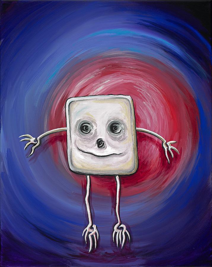 Robots Birthday Painting by David Junod