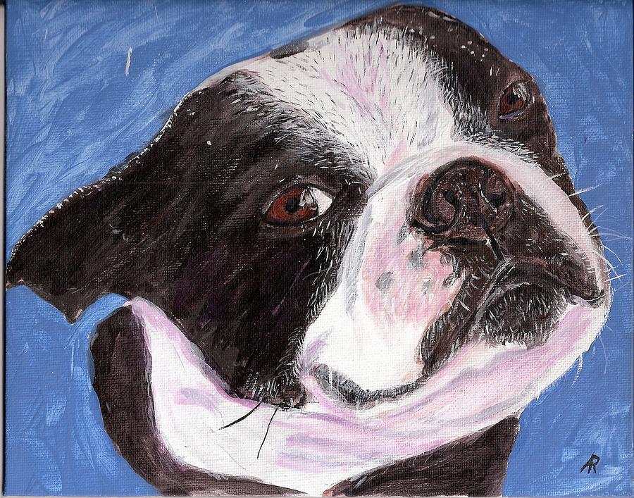 Boston Terrier Painting - Rocco by Arthur Rice