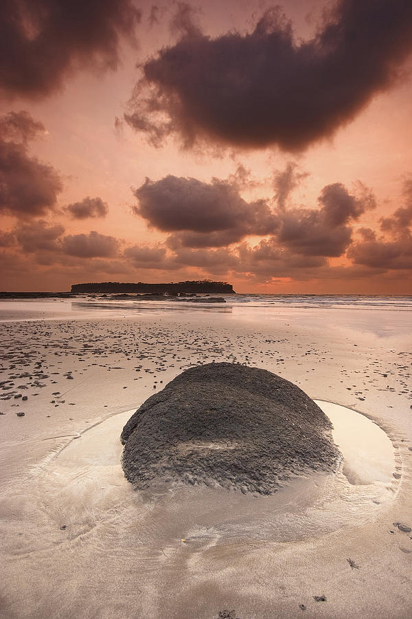 Sunset Photograph - Rock By Sunset by Sydney Alvares