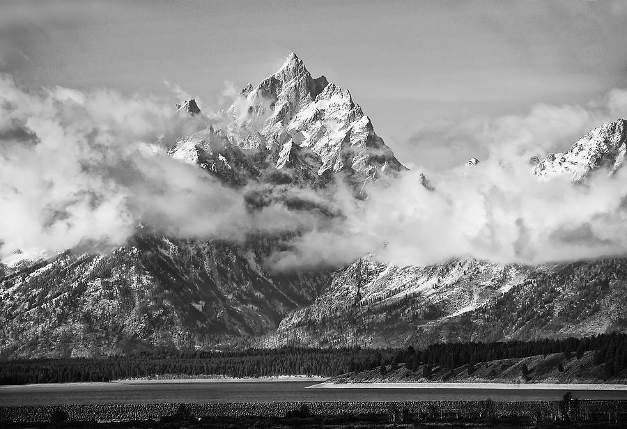 Rock Chuck Peak   Jackson Lake Wyoming Photograph by Gordon Ripley