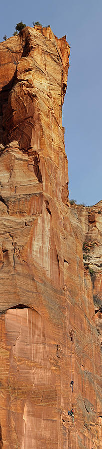 Rock Climbers at Zion National Park Photograph by Gregory Scott