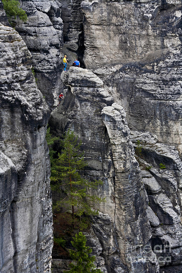 Rock Climbing Photograph by Heiko Koehrer-Wagner