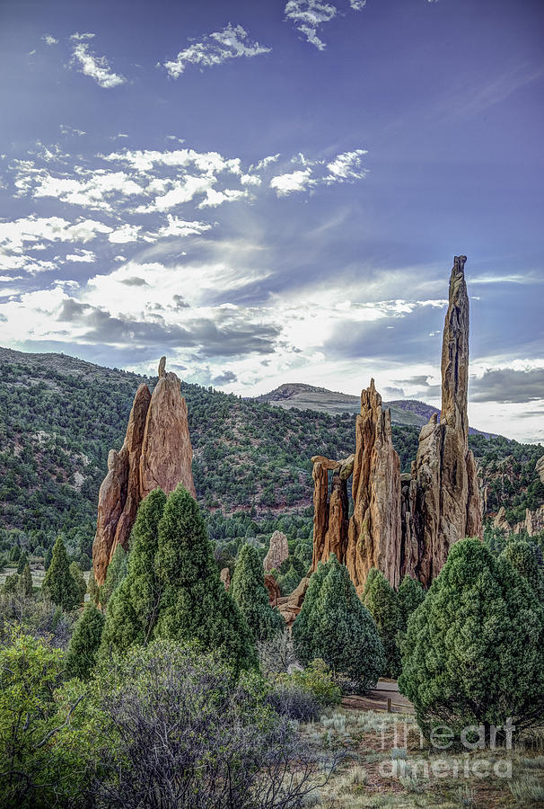 Rock Formation Garden of the Gods Photograph by David Waldrop