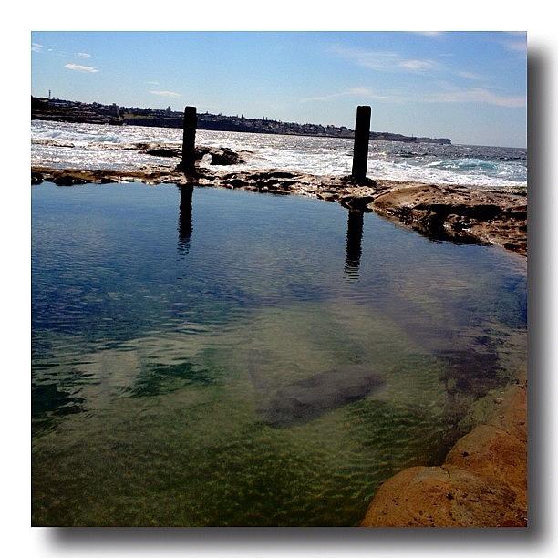 Blue Photograph - Rock Pool - Stunning Day #reflections by Gary David
