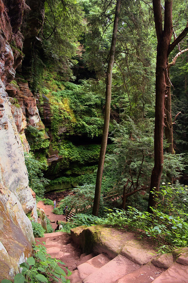 Rock Steps Along A Cliff Photograph by Richard Gregurich