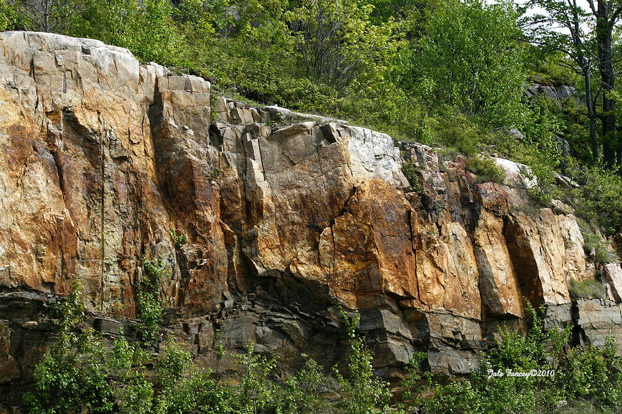 Rock Wall Photograph by Jale Fancey