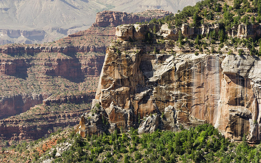 Rock weathering Grand Canyon Photograph by Gary Eason