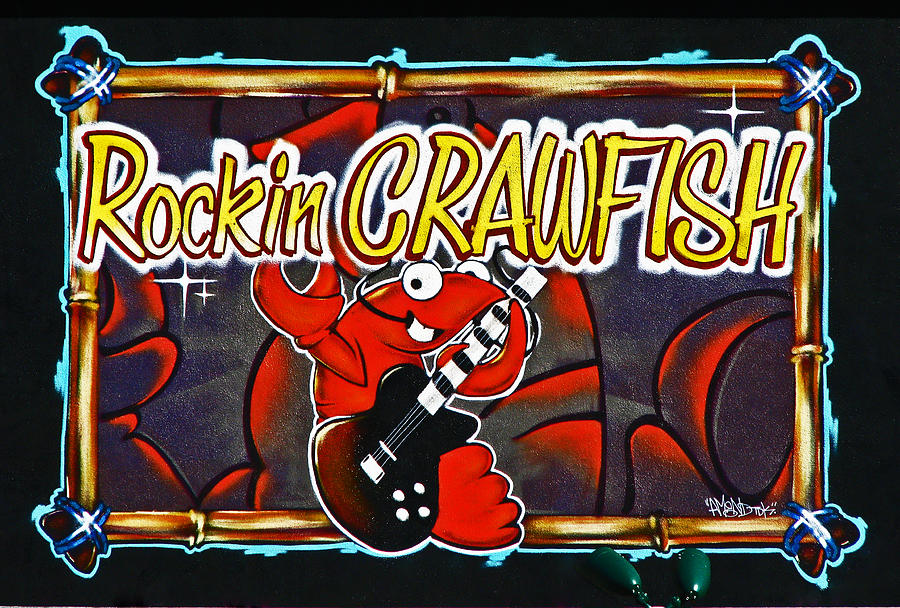 Rockin Crawfish Sign Photograph by Samuel Sheats
